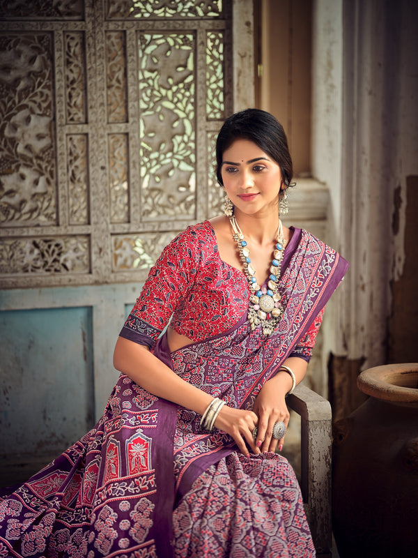 Ajarkh # Shilpam (saree)