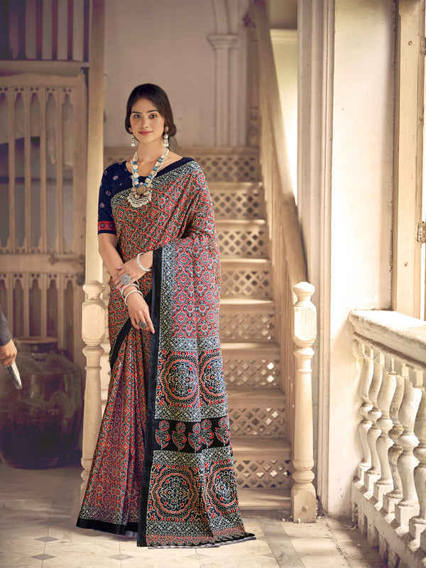 Ajarakh # Aavani (saree)