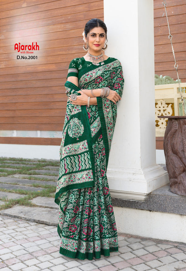 ajarakh # Kumkum Laali (saree)