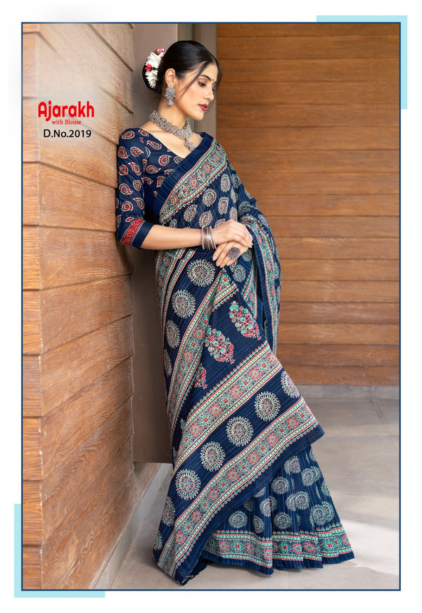 ajarakh # Aavani (saree)