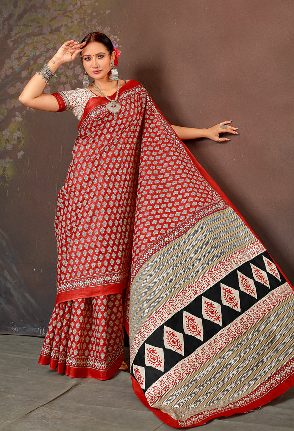 Laal chumki #TAPCollection (Saree)
